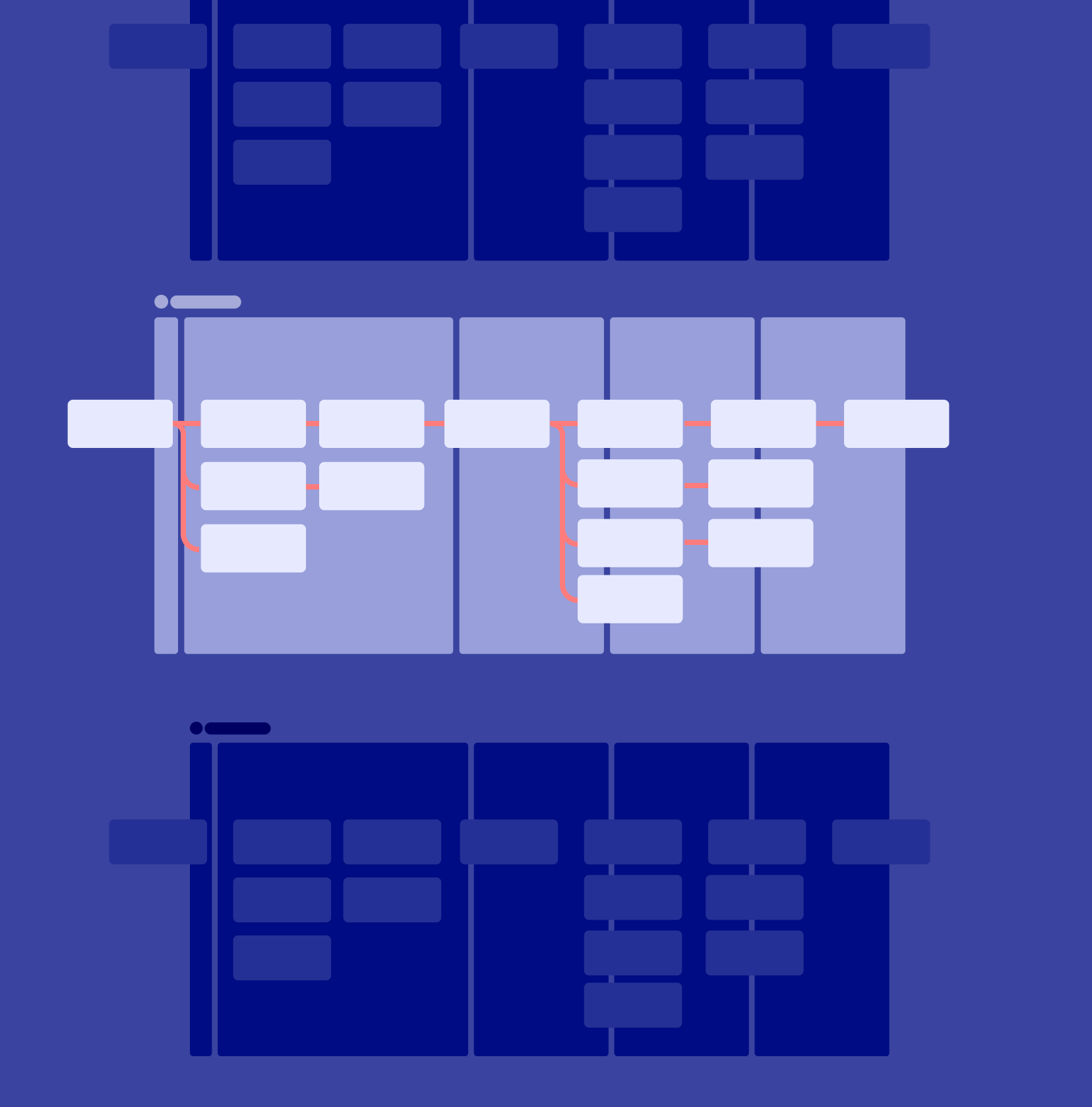 Key screen wireframes