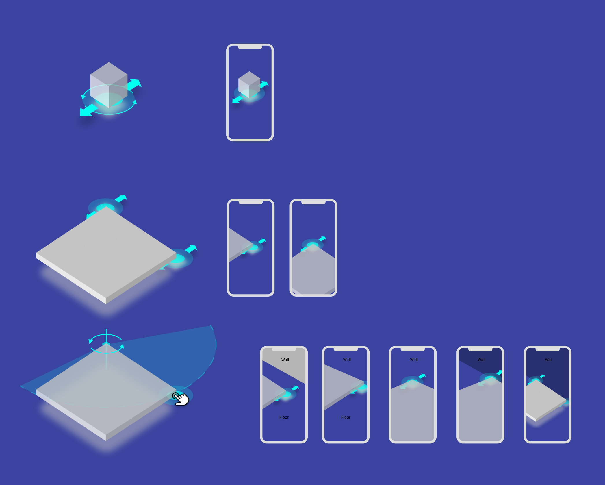 AR setup for large-scale 3D objects