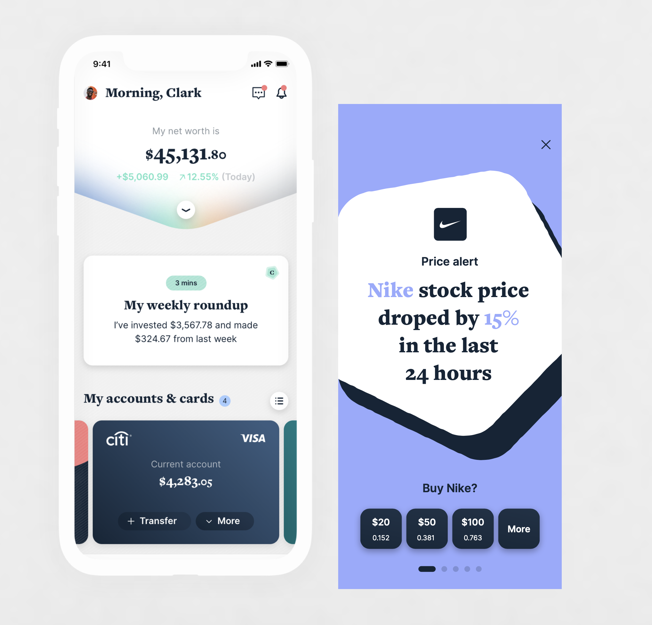 Weekly digest dashboard