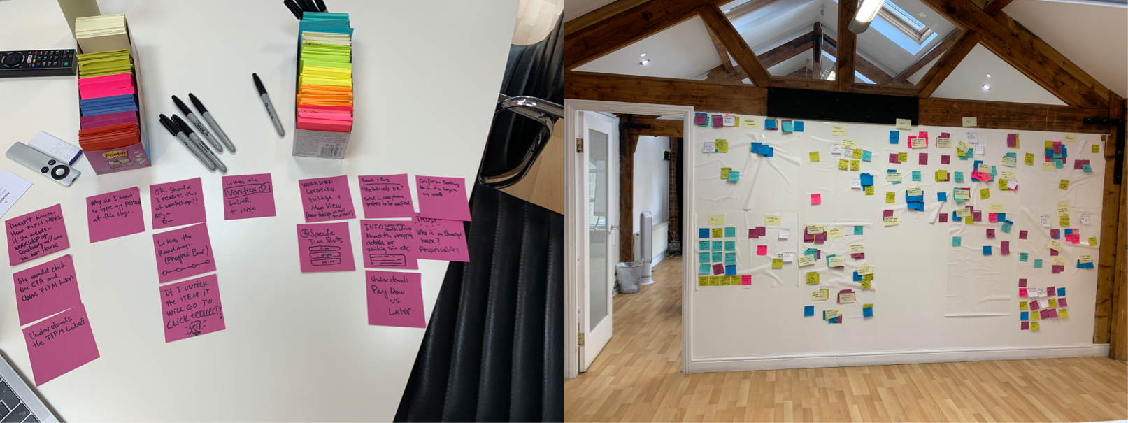 Post-it note feedback