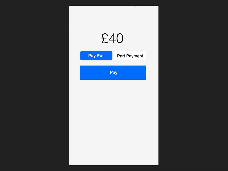 Payment flow interaction